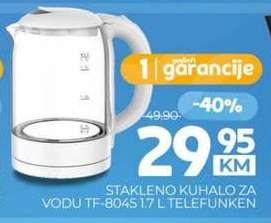 STAKLENO KUHALO ZA VODU TF-8045 1.7 L TELEFUNKEN