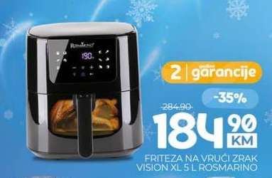 FRITEZA NA VRUĆI ZRAK VISION XL 5 L ROSMARINO