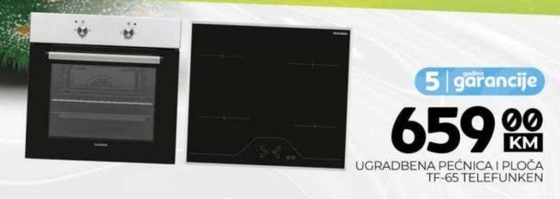 Ugradbena pećnica i ploča TF-65 TELEFUNKEN