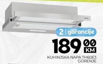 KUHINJSKA NAPA TH60E3 GORENJE