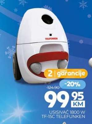 Usisivač 1800 W TF-15C Telefunken