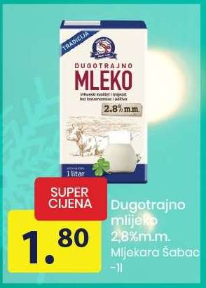 Dugotrajno mlijeko
