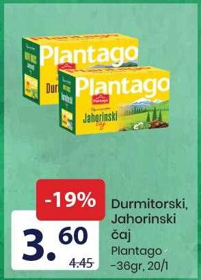 Durmitorski, Jahorinski čaj