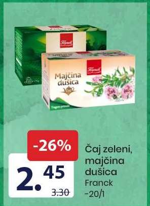 Čaj zeleni, majčina dušica Franck