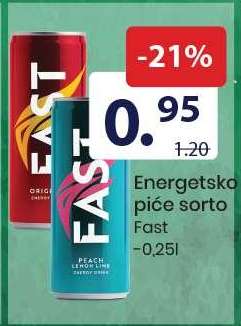Energetsko piće sorto Fast