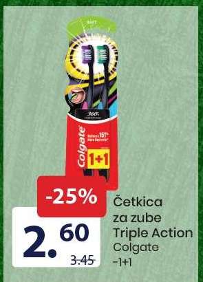 Četkica za zube Triple Action Colgate 1+1