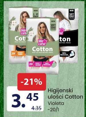 Higijenski ulošci Cotton Violeta