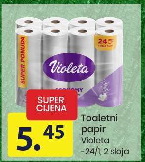 Toaletni papir Violeta
