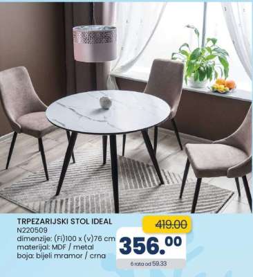 TRPEZARIJSKI STOL IDEAL