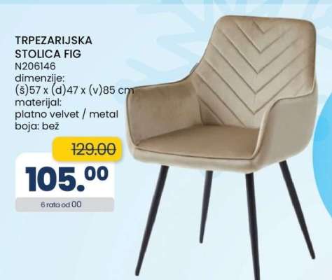 TRPEZARIJSKA STOLICA FIG