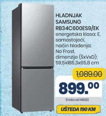 HLADNJAK SAMSUNG RB34C600ES9/EK