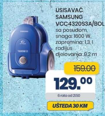 USISAVAČ SAMSUNG VCC4320S3A/BOL