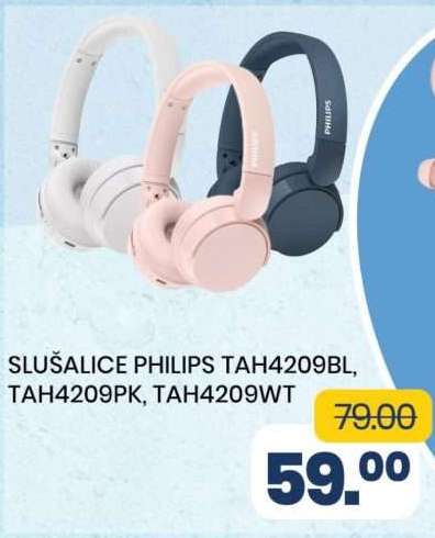 SLUŠALICE PHILIPS TAH4209BL, TAH4209PK, TAH4209WT