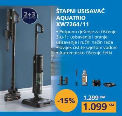 ŠTAPNI USISAVAČ AQUATRIO XW7264/11