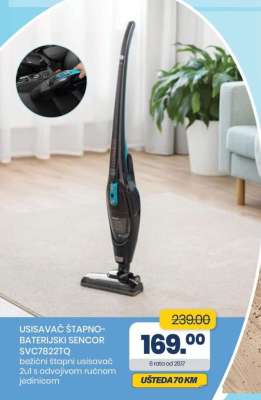 USISAVAČ ŠTAPNO-BATERIJSKI SENCOR SVC7822TQ