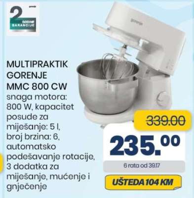 MULTIPRAKTIK GORENJE MMC 800 CW
