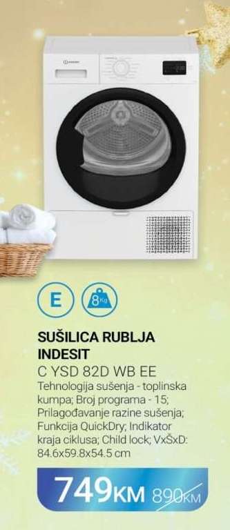 SUŠILICA RUBLJA INDESIT