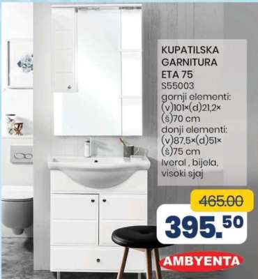 KUPATILSKA GARNITURA ETA 75
