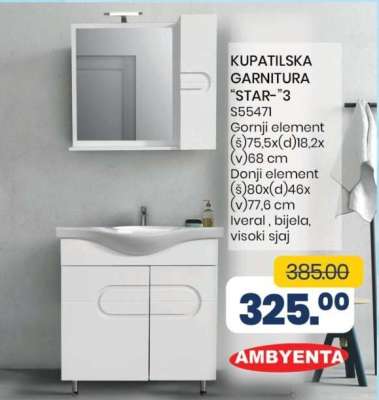 KUPATILSKA GARNITURA STAR 3