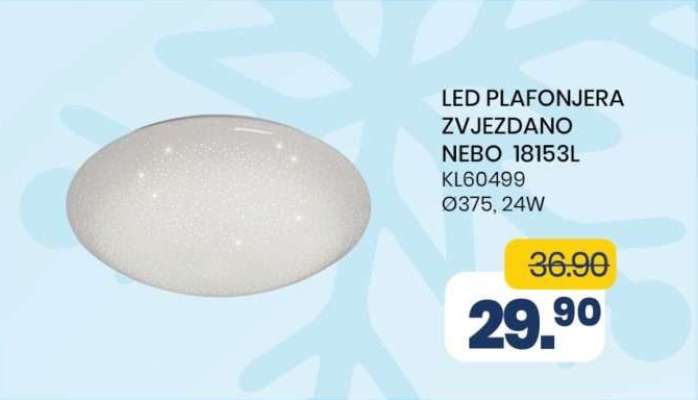 LED PLAFONJERA ZVJEZDANO NEBO 18153L