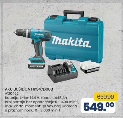 AKU BUŠILICA HP347D003