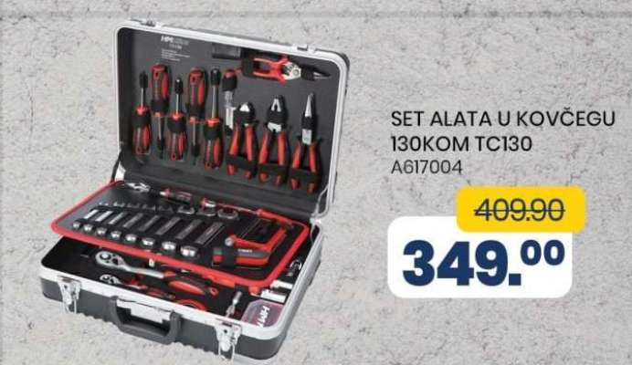 SET ALATA U KOVČEGU 130KOM TC130