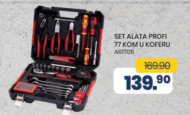 SET ALATA PROFI 77 KOM U KOFERU