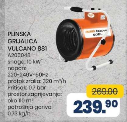 PLINSKA GRIJALICA VULCANO 881