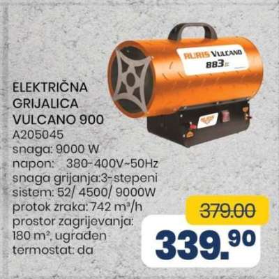 ELEKTRIČNA GRIJALICA VULCANO 900