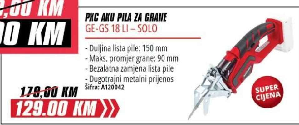 PXC AKU PILA ZA GRANE GE-GS 18 LI – SOLO