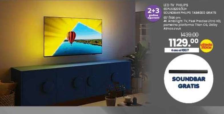 LED TV PHILIPS 55PUS9235/12