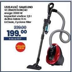 USISAVAČ SAMSUNG VC20M257AWB/AD