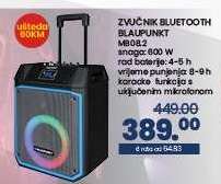 ZVUČNIK BLUETOOTH BLAUPUNKT MB08.2