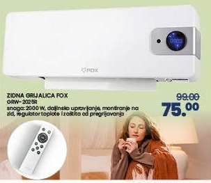 ZIDNA GRIJALICA FOX GRW-202 ER