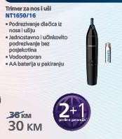 Trimer za nos i uši NT1650/16