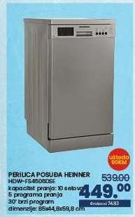 PERILICA POSUĐA HEINNER HDW-FS4506DSE