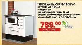 Štednjak na čvrsto gorivo REGULAR 46 ELEGANT
