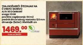 TRAJNOŽAREĆI ŠTEDNJAK NA ČVRSTO GORIVO ALFA 90 DOMINANT