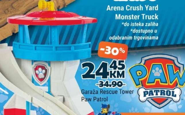 Garaža Rescue Tower Paw Patrol