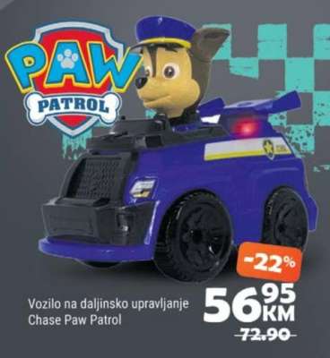 Vozilo na daljinsko upravljanje Chase Paw Patrol