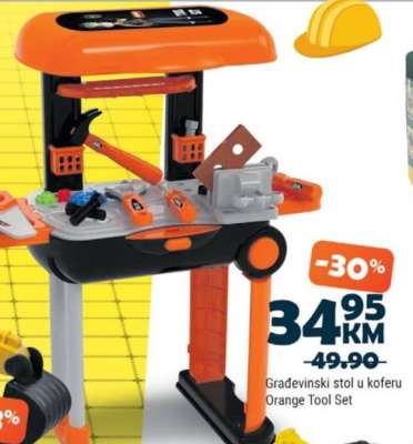 Gradevinski stol u koferu Orange Tool Set