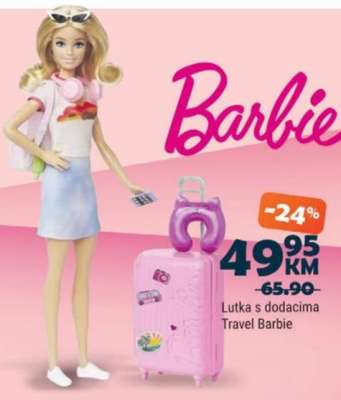 Lutka s dodacima Travel Barbie