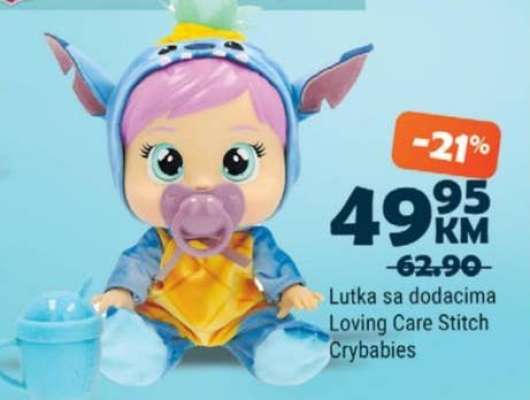 Lutka sa dodacima Loving Care Stitch Crybabies