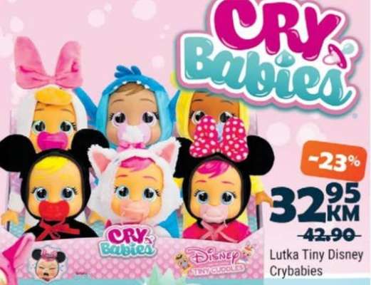 Lutka Tiny Disney Crybabies