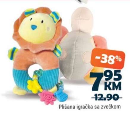 Plišana igračka sa zvečkom