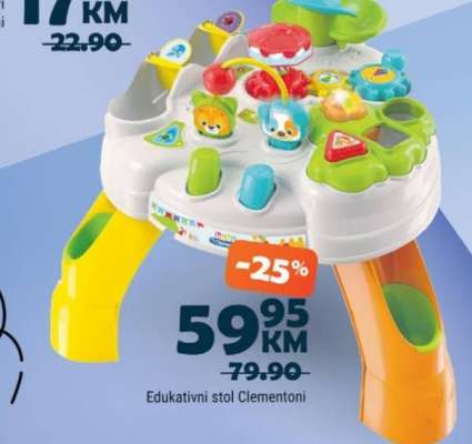 Edukativni stol Clementoni