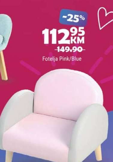 Fotelja Pink/Blue
