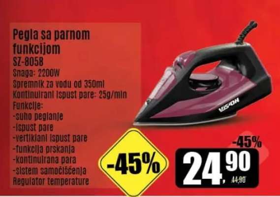 Pegla sa parnom funkcijom SZ-8058