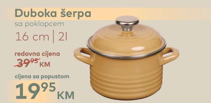 Duboka šerpa sa poklopcem