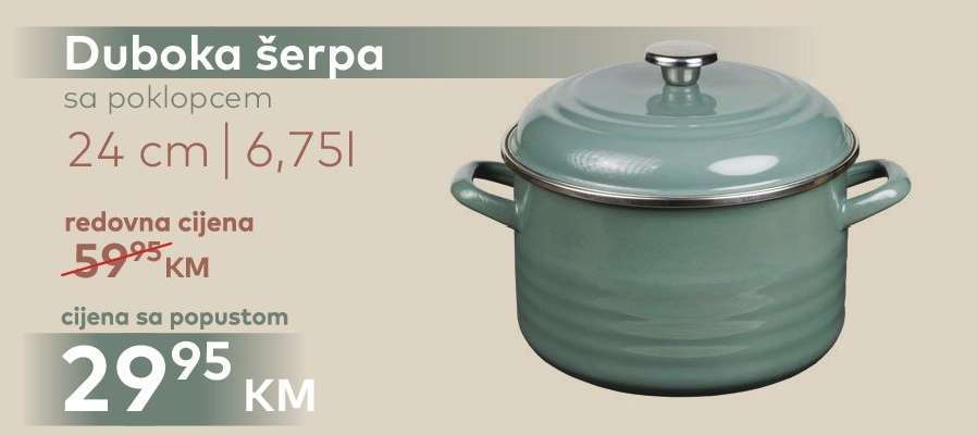 Duboka šerpa sa poklopcem